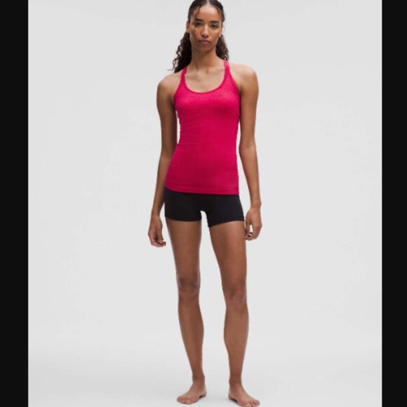 Lululemon Athletica Ebb To Street Tank Top Pink Dragonfruit Size 6 Retail $68.00 - Picture 3 of 6
